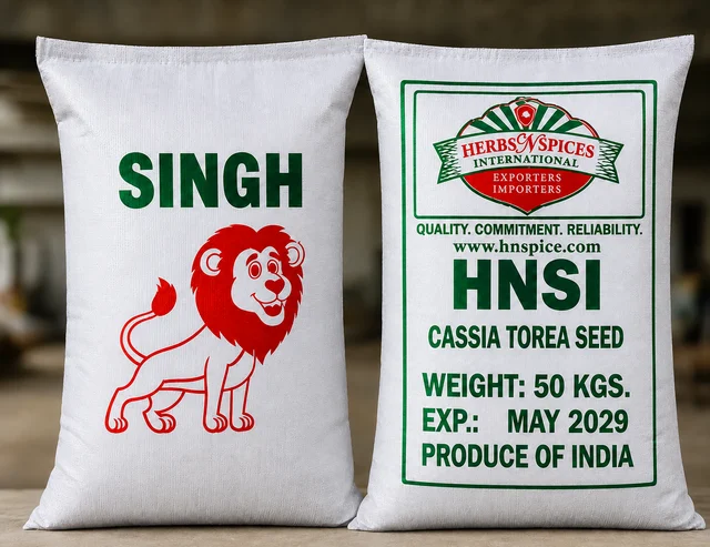 Cassia — 25 kg sacks packed under the SINGH brand